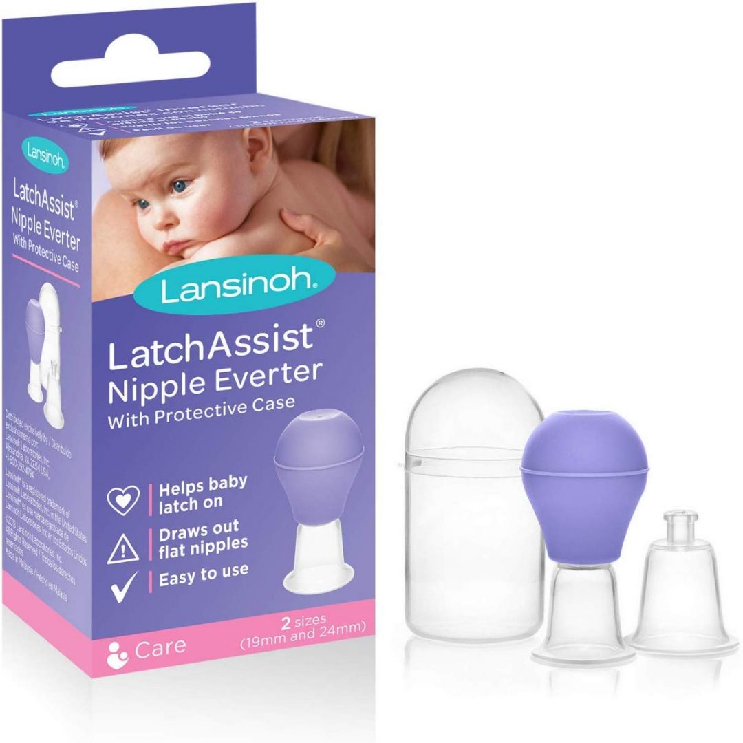 Lansinoh LatchAssist Inverted Nipple Corrector Nipple Everter, 2 Sizes Lansinoh LatchAssist Inverted Nipple Corrector Nipple Everter, 2 Sizes